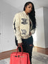 Fashion Women's Letter Print Casual Jacket - ROUTINE FASHION